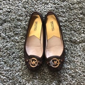 Brown Michael Kors flats